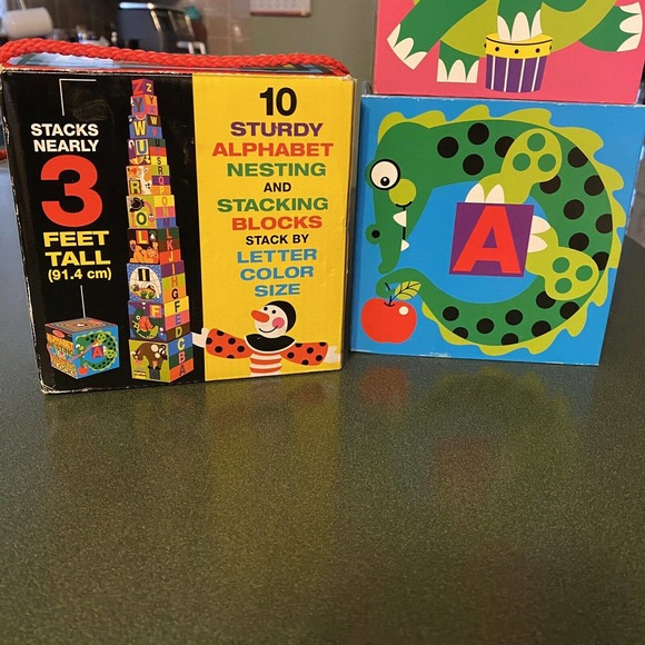 Melissa & Doug Toys Melissa Doug Deluxe Piece Alphabet Nesting And